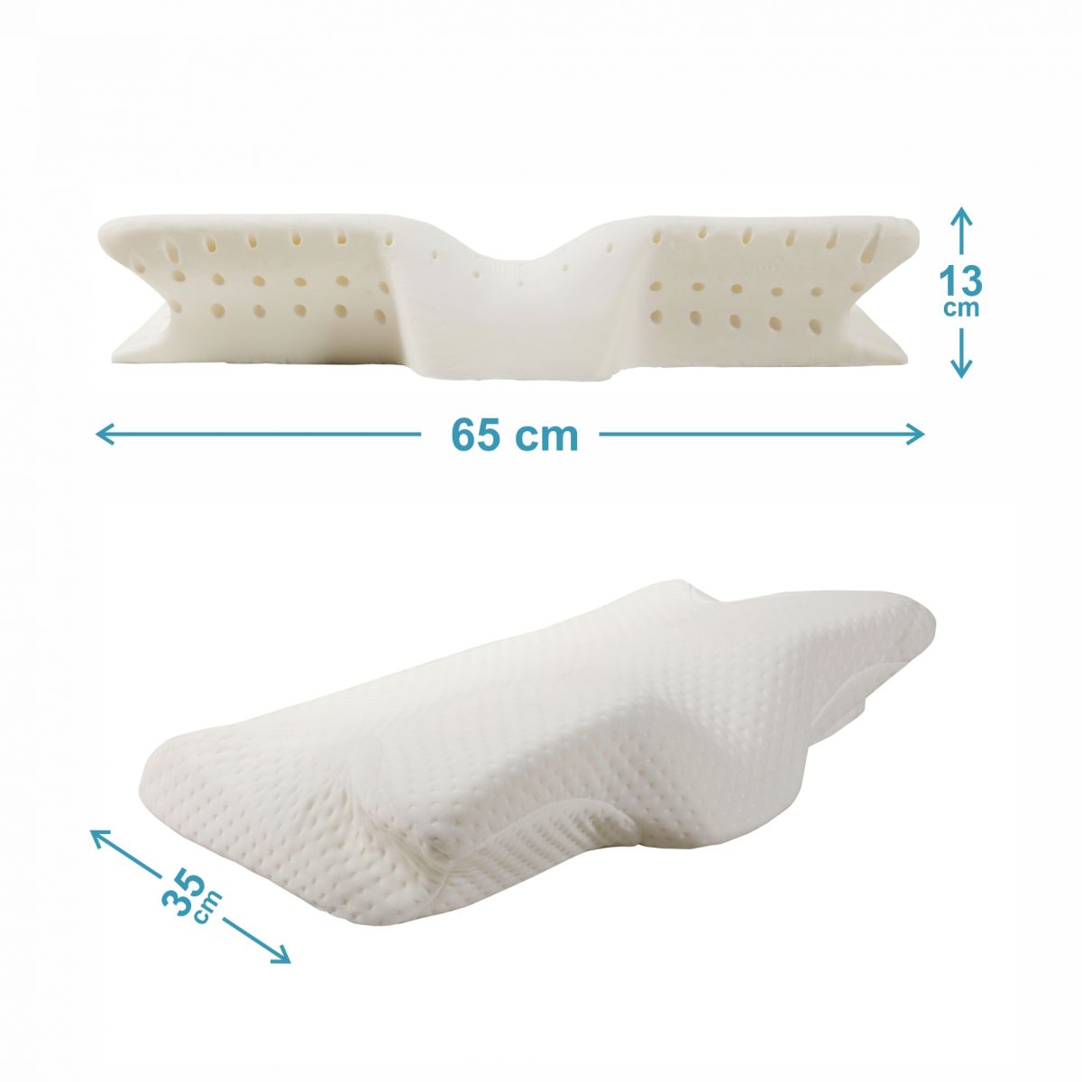 Soub Sleep Butterfly Orthopädisches Visco-Kissen, Anti-Schnarchen 35x65 cm